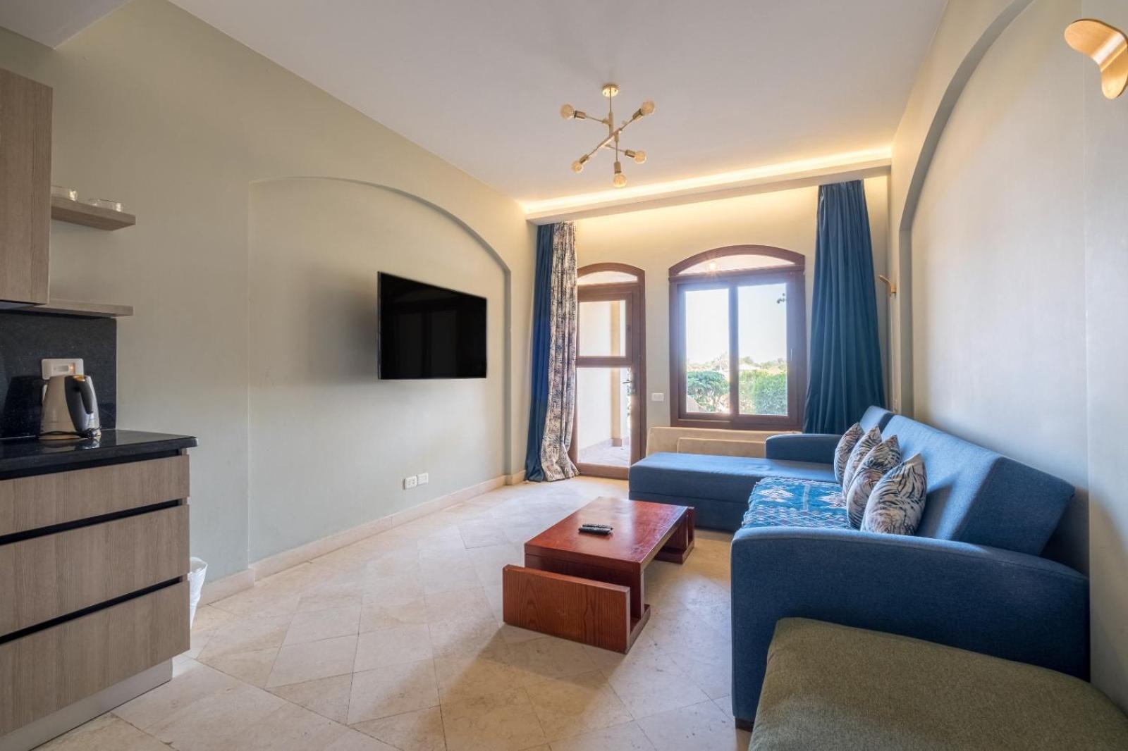 El Gouna 1 Bedroom Apartment West Golf Ground Floor 洪加達 外观 照片